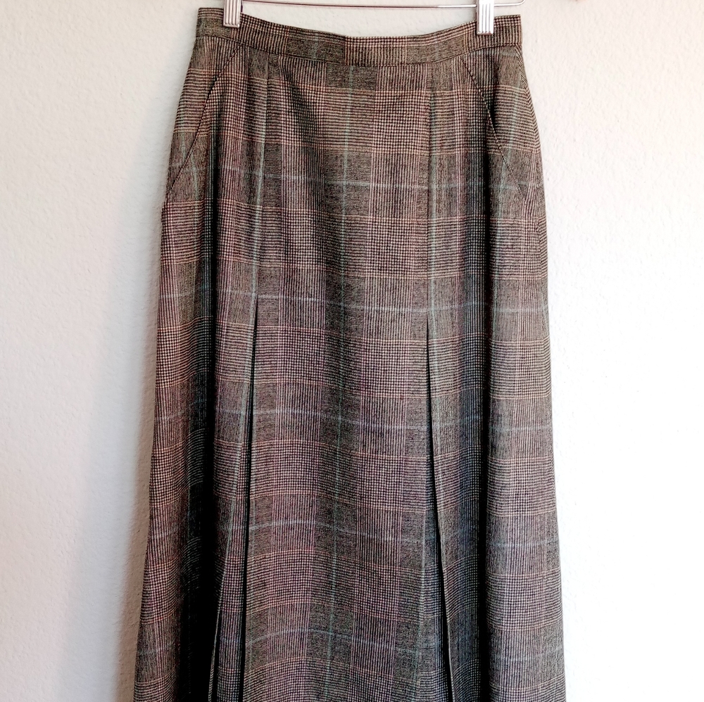 Barry Bricken Vintage Plaid Skirt